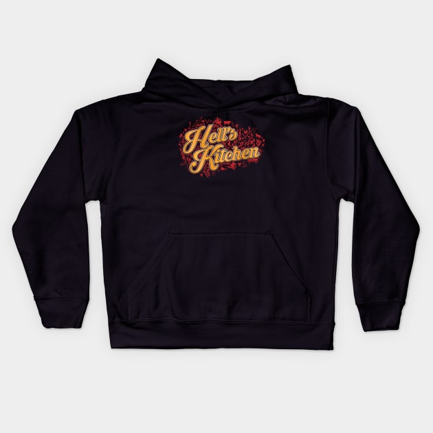 Hell`s Kitchen Session Kids Hoodie by CTShirts